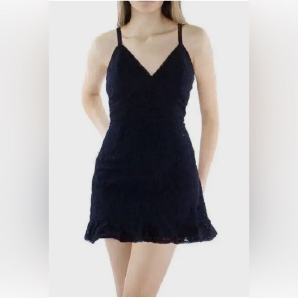 Betsey Johnson Black Spaghetti Strap Dress Size Large NWT